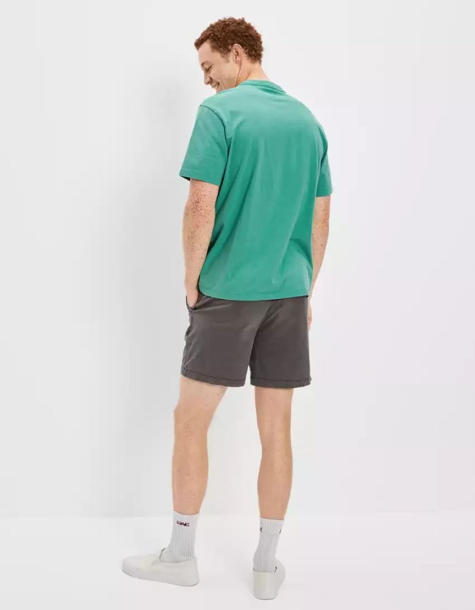 T Shirts American Eagle AE Super Soft Legend Vert Homme | UBX-01024162